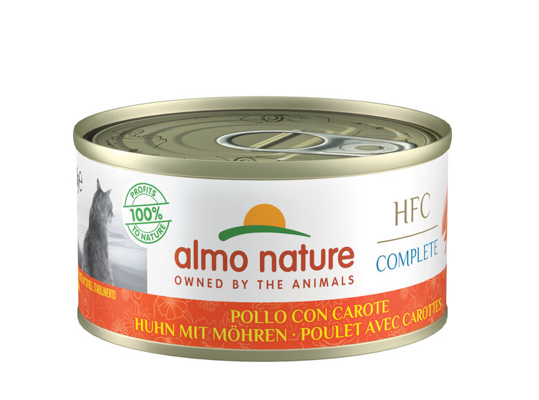 Almo Nature - Pâtée en Boîte HFC au Poulet et Carottes pour Chat - 70g Image numéro 1 Almo Nature - Pâtée en Boîte HFC au Poulet et Carottes pour Chat - 70g Image numéro 1