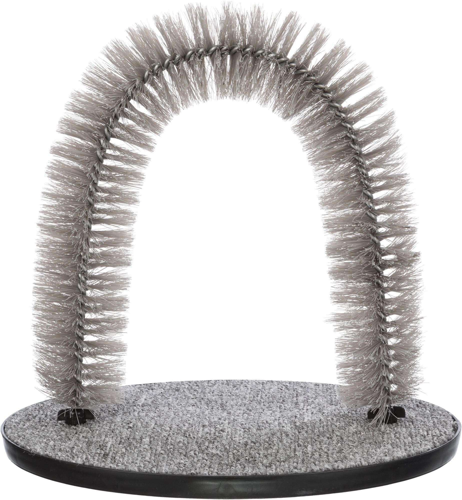 Trixie - Arc de Massage et de Soins du Pelage Gris pour Chat - 36&times;33cm Image num&eacute;ro 1