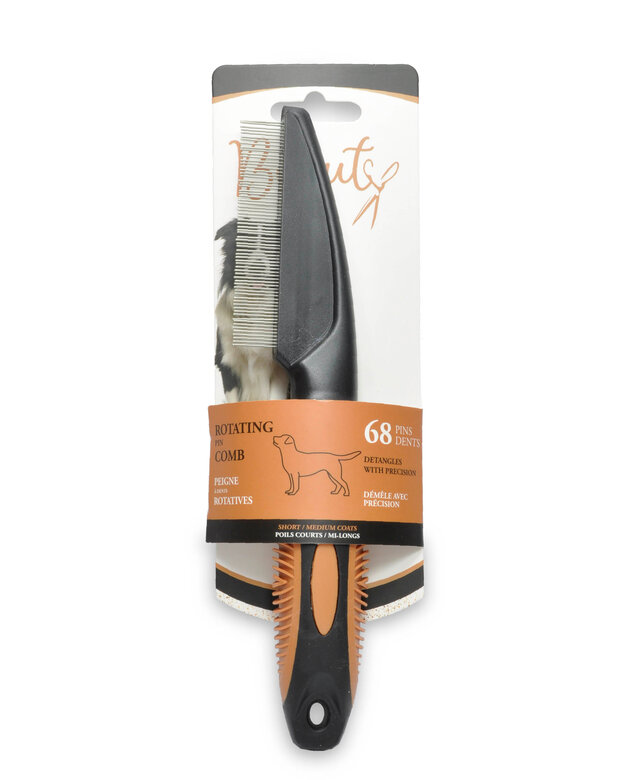 Beauty - Peigne à Dents Rotatives pour Chiens - 21cm Image numéro 2 Beauty - Peigne à Dents Rotatives pour Chiens - 21cm Image numéro 2