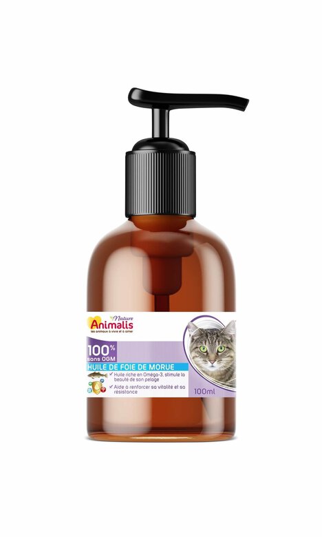 Animalis Nature - Huile de Foie de Morue pour Chat - 100ml Image numéro 1 Animalis Nature - Huile de Foie de Morue pour Chat - 100ml Image numéro 1
