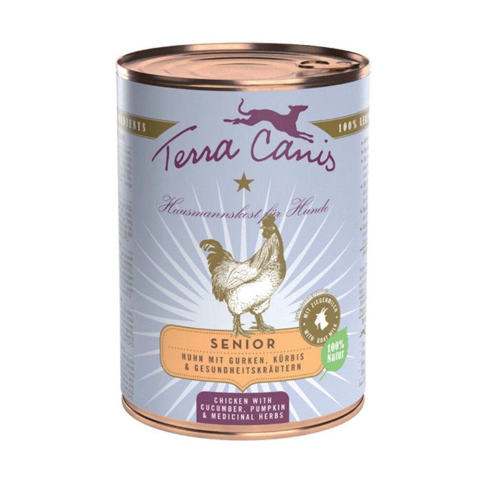 Terra Canis - Aliment Naturel Senior Poulet Concombre pour Chiens - 385g Image num&eacute;ro 1