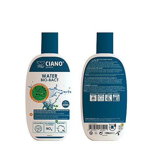 Ciano - Traitement d'Eau Water Bio-Bact pour Aquarium - 100ml Image num&eacute;ro 3