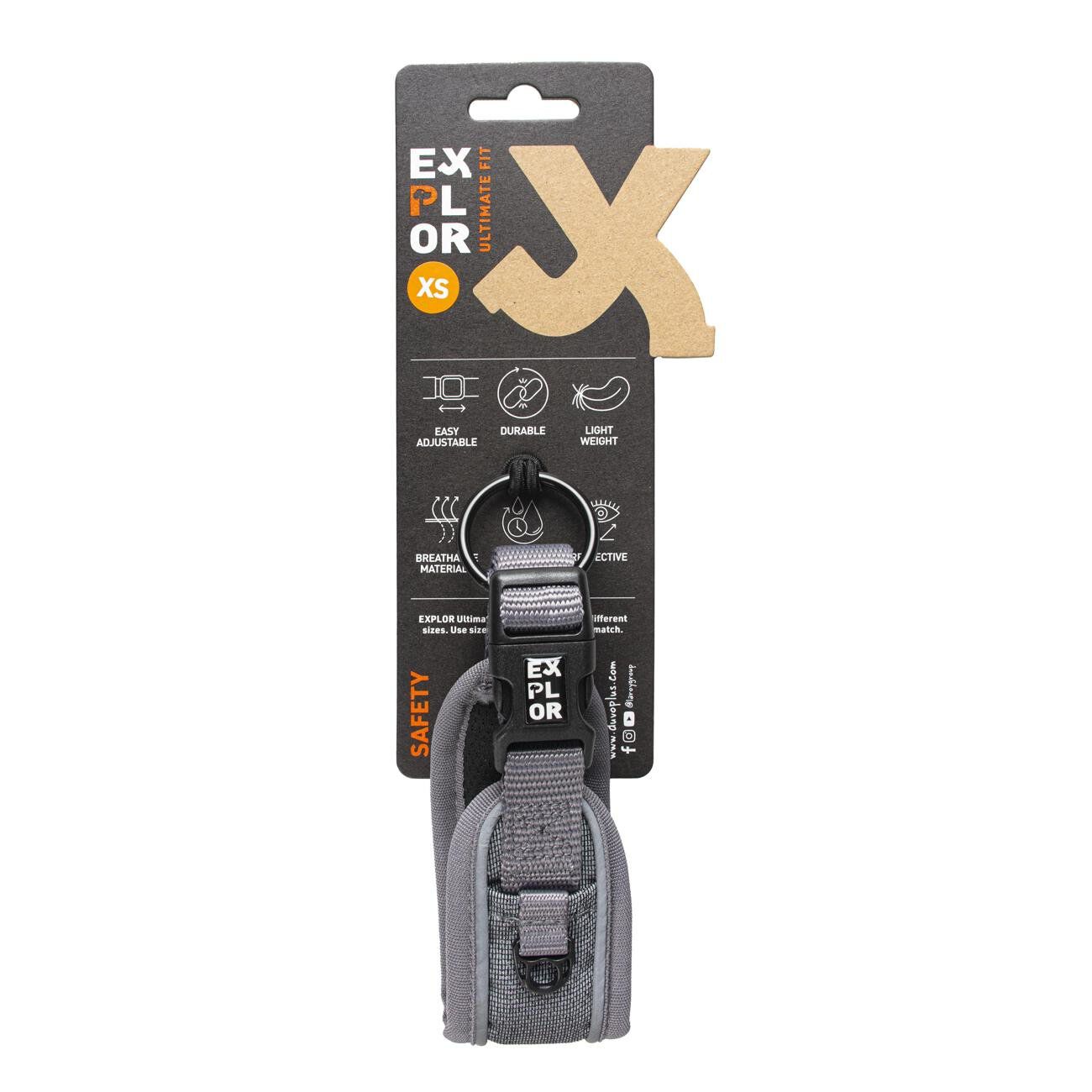 Duvoplus - Collier Safety Ultimate Fit Control R&eacute;fl&eacute;chissant pour Chiens - XS / 30-33cm Image num&eacute;ro 3