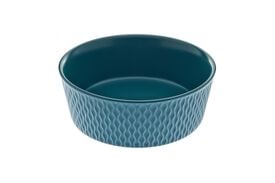 Ferribiella - Bol Porcelaine Galatea Pétrole pour Chiens