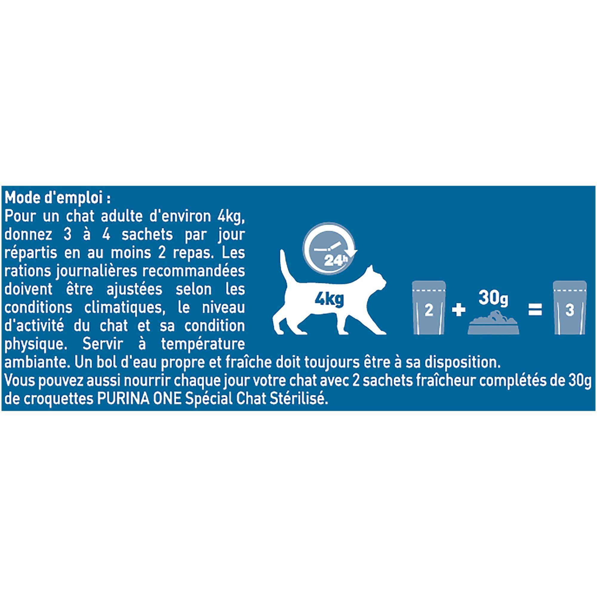 Purina One - Multipack Effil&eacute;s en Sauce 4 Vari&eacute;t&eacute;s pour Chat St&eacute;rilis&eacute; - 8x85g Image num&eacute;ro 3