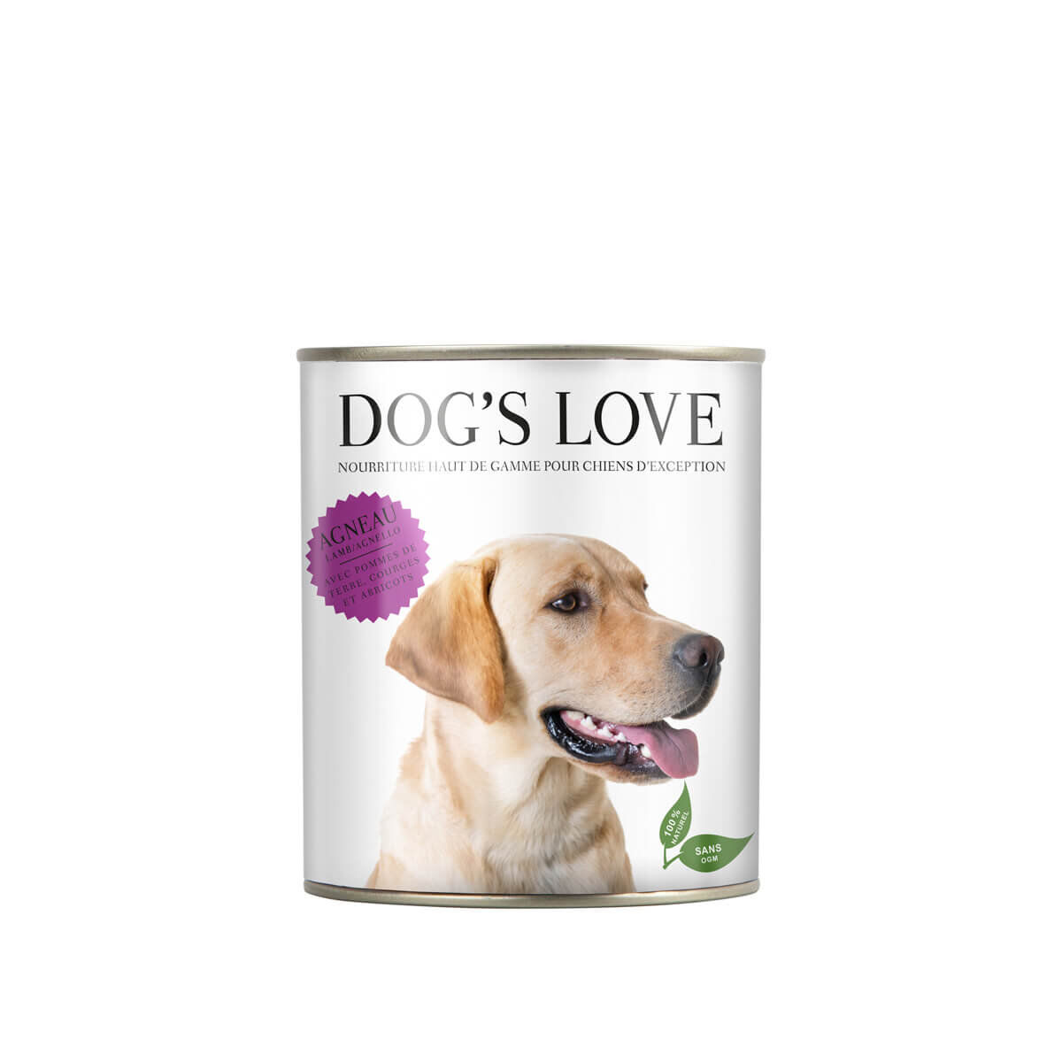 Dog's Love - Boite Menu Complet 100% Naturel &agrave; l'Agneau pour Chiens - 800g Image num&eacute;ro 1