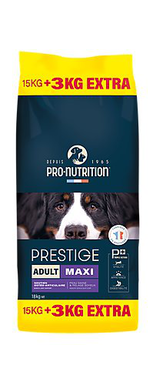 Pro-nutrition - Croquettes Prestige Maxi Adult pour Chiens - 15+3Kg