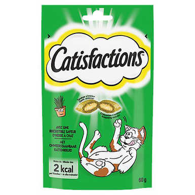 Catisfactions - Friandises Herbe à Chat pour Chats - 60g