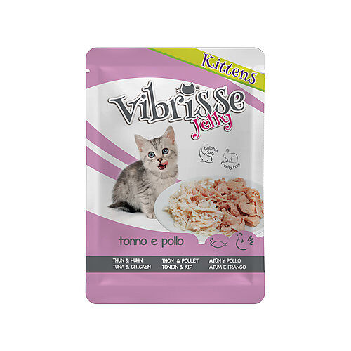 Vibrisse - SACHET JELLY THON ET POULET POUR Chatons - 70g Image num&eacute;ro 1