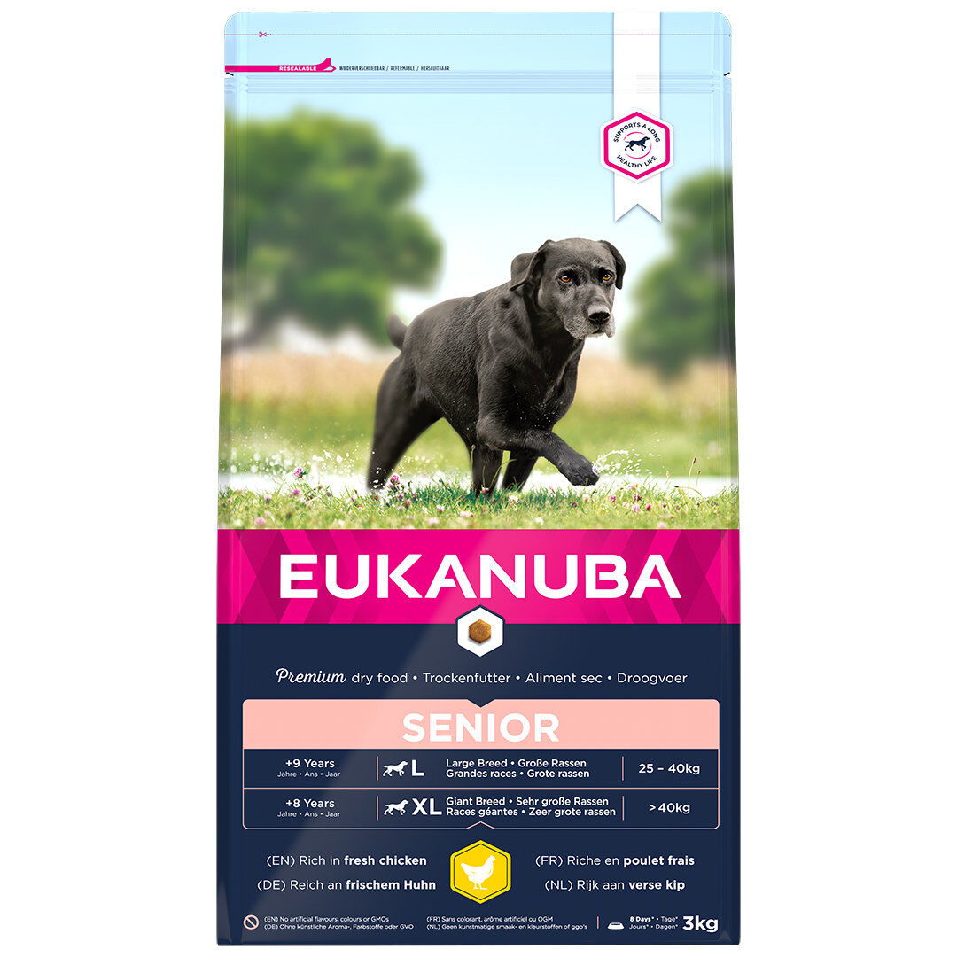Eukanuba - Croquettes Chien Senior Pour Grande Race Poulet - 3kg Image num&eacute;ro 1