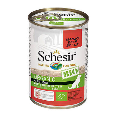 Schesir - Boîte Humide BIO au Bœuf pour Chien - 400g