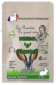 Animalgeo - Sachet Vermifuge Naturel Vermi 'O' Plantes pour Oiseaux - 15g