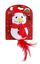 Wouapy - Jouet Bonhomme de Neige avec Plumes pour Chat - 12cm Indicateur image numéro 2