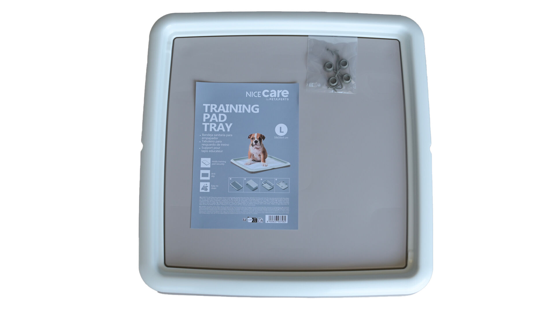 Nice Care - Support Antid&eacute;rapant Beige pour Tapis Educateur pour Chiens - 59x59cm Image num&eacute;ro 1