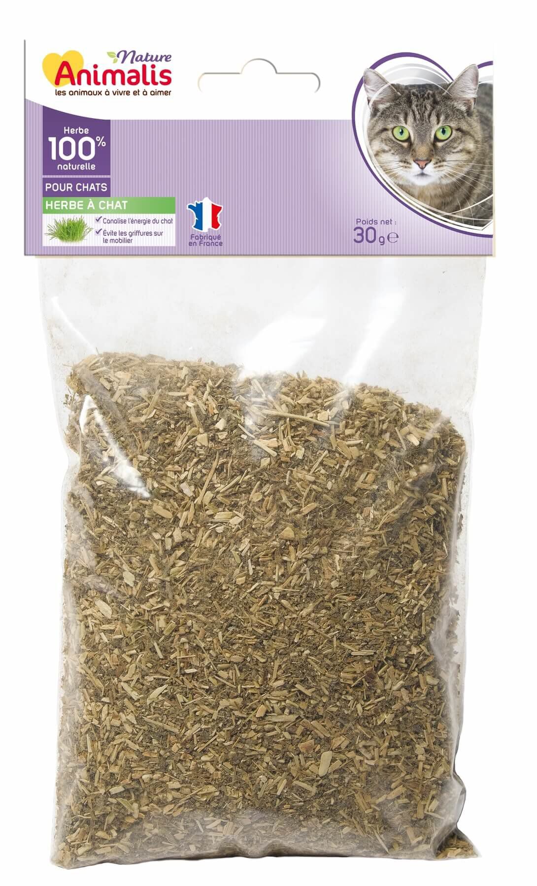 Animalis - Herbe &agrave; Chat Catnip 100% Naturelle pour Chat - 30g Image num&eacute;ro 1