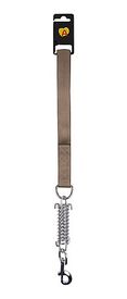 Animalis - Laisse Amortisseur Confort de 25mm et 50cm pour Chien - Taupe