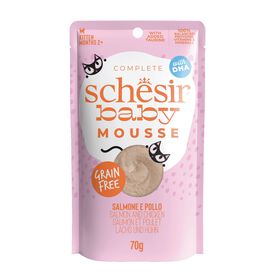 Schesir - Sachet Baby Mousse Au Poulet et Saumon Pour Chats - 70g