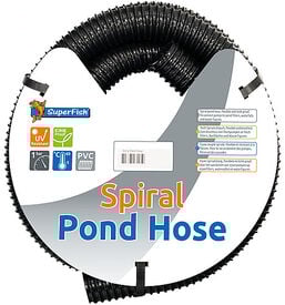 Superfish - Tuyaux Spiral Noir - 25mm/ 5m