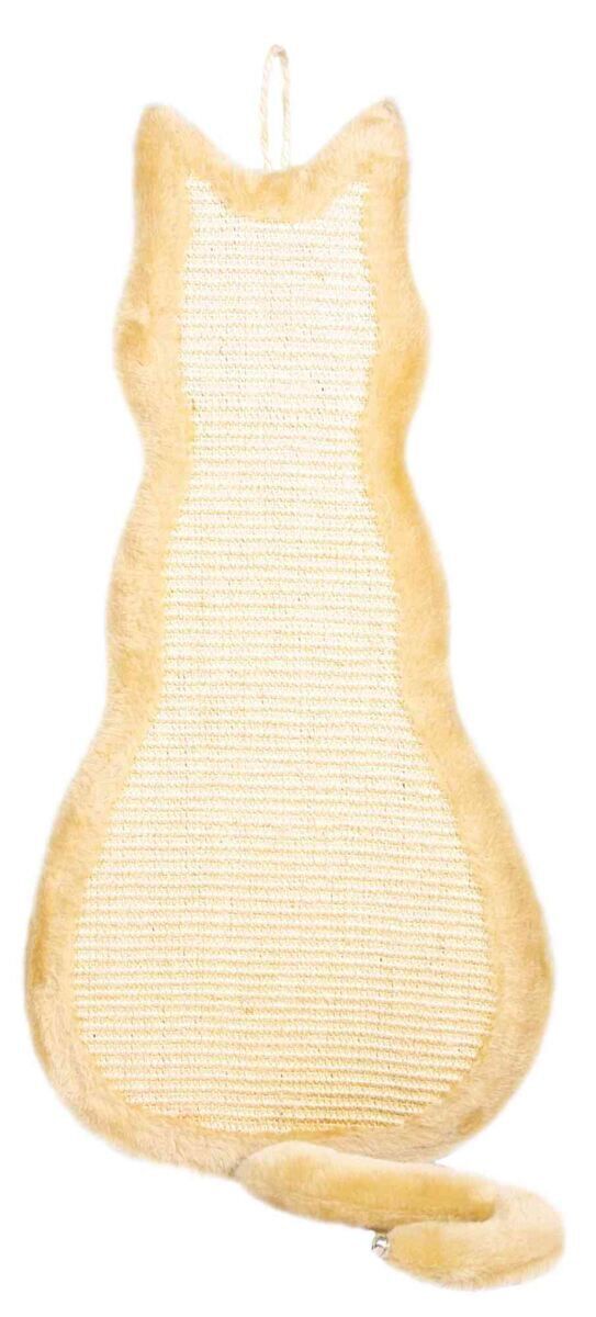 Trixie - Griffoir chat tapis en sisal/peluche catnip naturel/beige - 35 x 69 cm Image num&eacute;ro 1