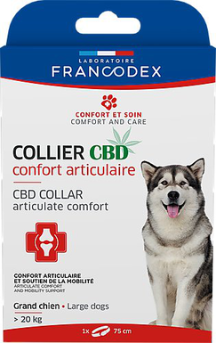 Francodex - Collier CBD Confort Articulaire pour Chiens - 75cm