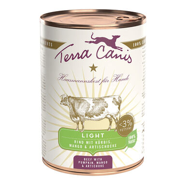 Terra Canis - Aliment naturel Bœuf Potiron Light pour Chiens - 400g