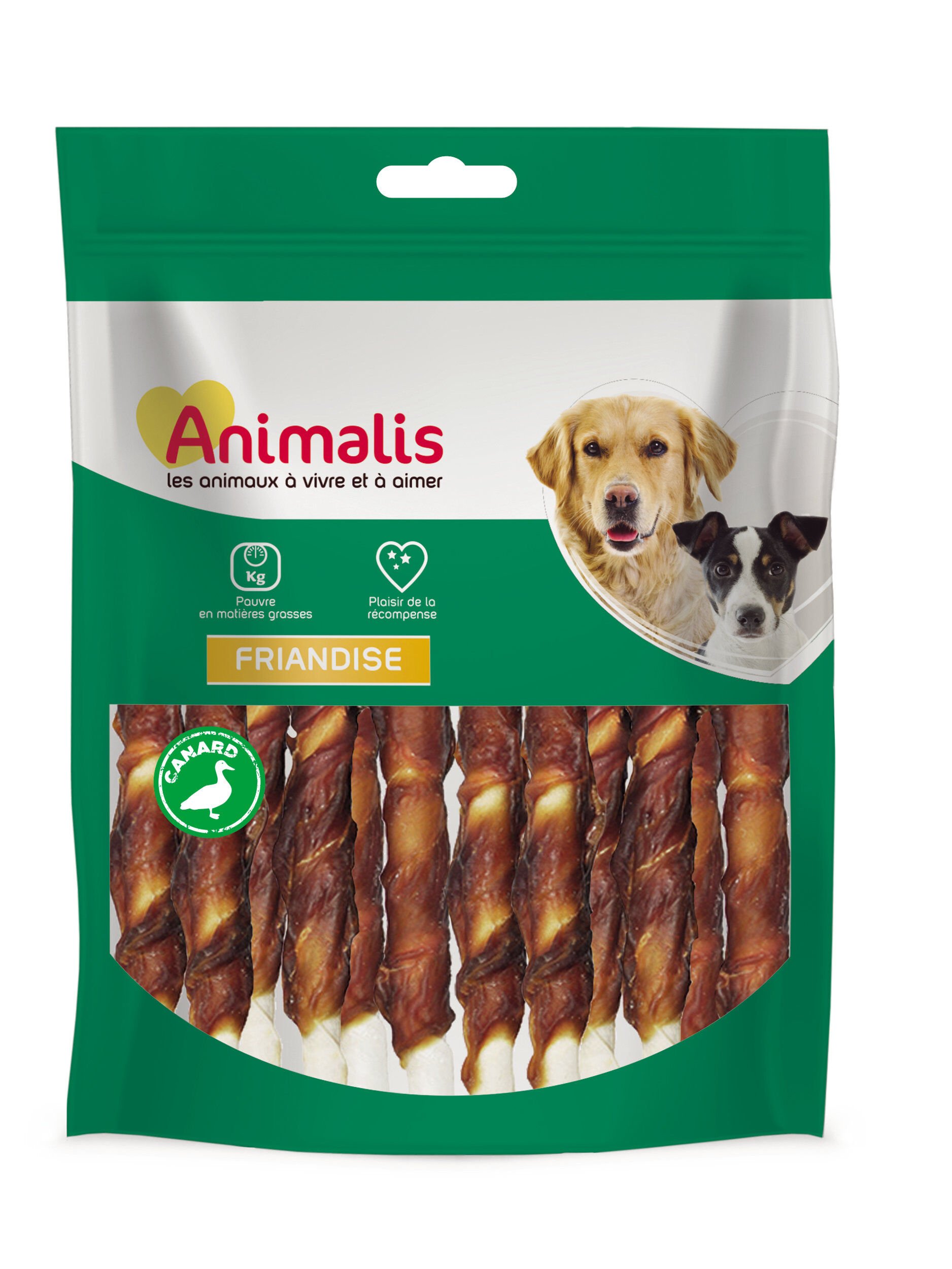 Animalis - Friandises Roul&eacute;s au Canard pour Chien - 100g Image num&eacute;ro 1
