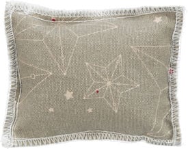 Trixie - Xmas coussin, en coton, valériane, 7 × 9 cm, beige/naturel