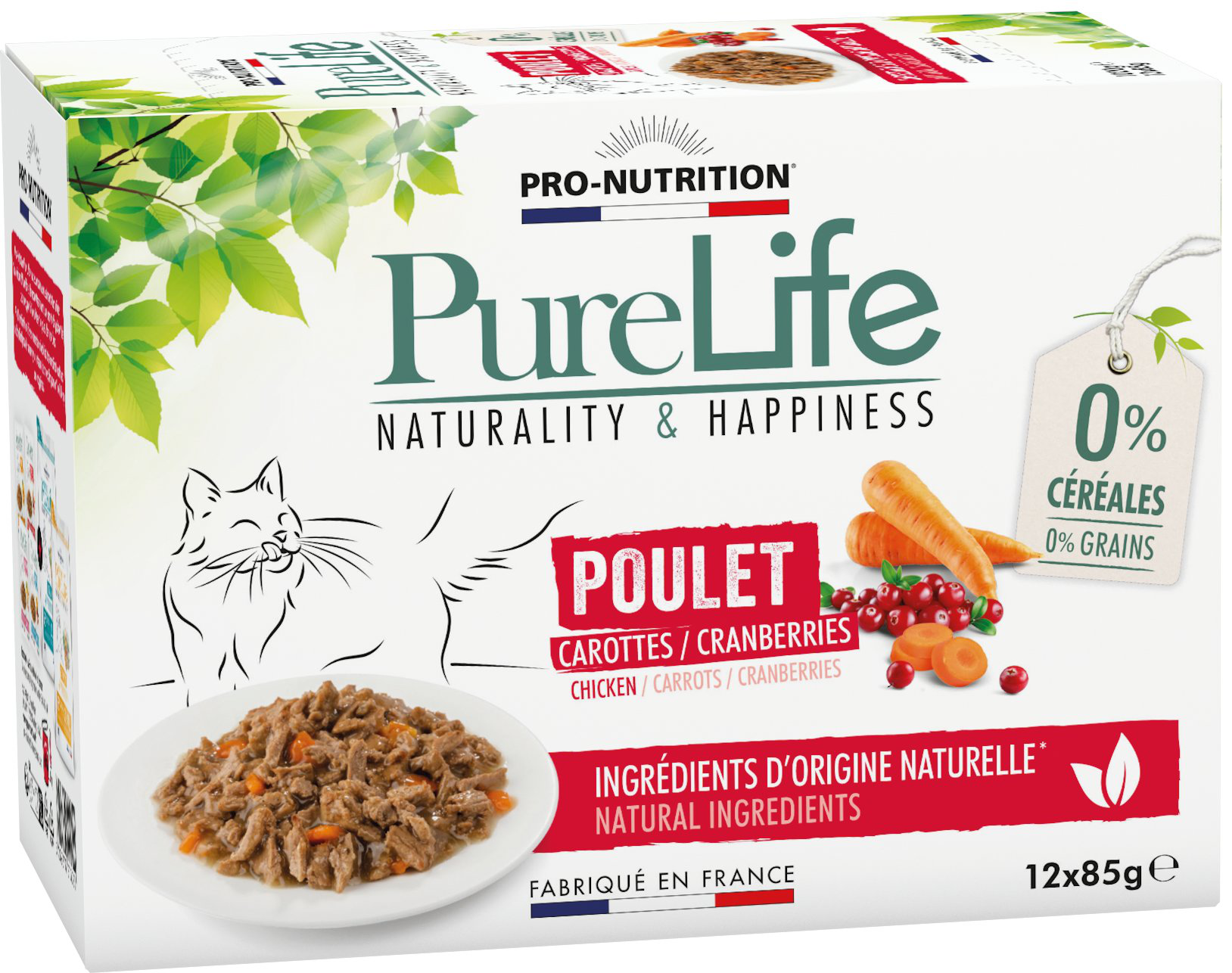 Flatazor - Pochons PURELIFE Effil&eacute;s en Sauce au Poulet pour Chat - 12x85g Image num&eacute;ro 1