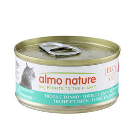 Almo Nature - P&acirc;t&eacute;e en Bo&icirc;te HFC Jelly Truite et Thon pour Chat - 70g