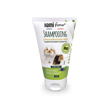 Hamiform - Shampoing sans Rinçage pour Lapin Nain et Cochon d'Inde Poils longs - 125ml