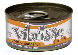 Vibrisse - Pâtée Natural Food au Poulet et Crevette pour chats - 70g