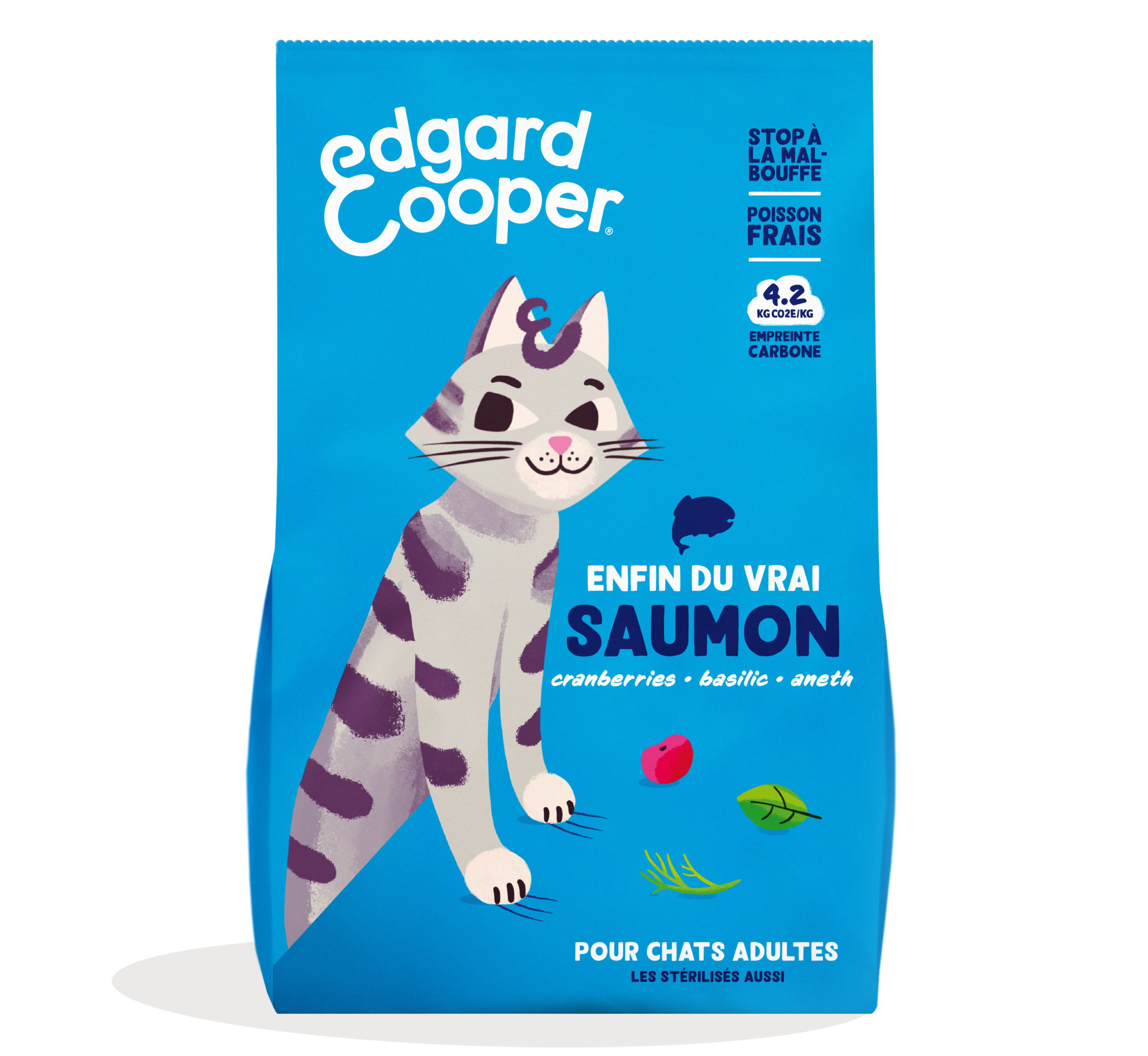 Edgard & Cooper - Croquettes au Saumon pour Chat Adulte - 2Kg Image num&eacute;ro 1