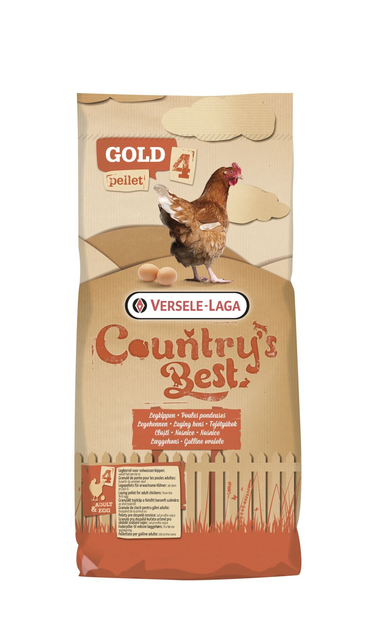 Versele Laga - Aliment Country's Best Gold 4 Gallico Pellet pour Poules Pondeuses - 20Kg Image num&eacute;ro 1