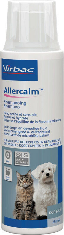 Virbac - Shampooing Allercalm Peau Irrit&eacute;e et Sensible pour Chiens et Chats - 250ml Image num&eacute;ro 1