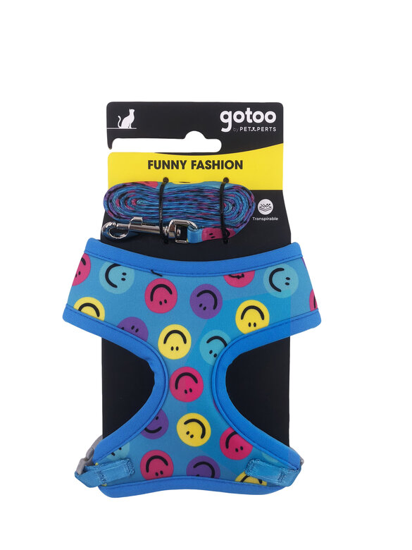 Gotoo - Ensemble Funny de Smileys Bleus pour Chien Image numéro 6 Gotoo - Ensemble Funny de Smileys Bleus pour Chien Image numéro 6