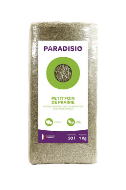 Paradisio - Petit Foin de Prairie pour Rongeur - 30L