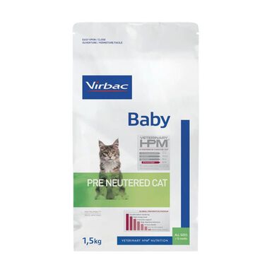 Virbac - Croquettes Veterinary HPM Baby Pre Neutered Cat pour Chaton