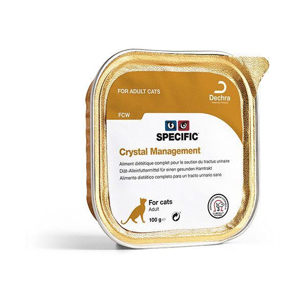 Dechra - P&acirc;t&eacute;e Specific Crystal Management Urinaire pour Chats - 7x100g Image num&eacute;ro 2