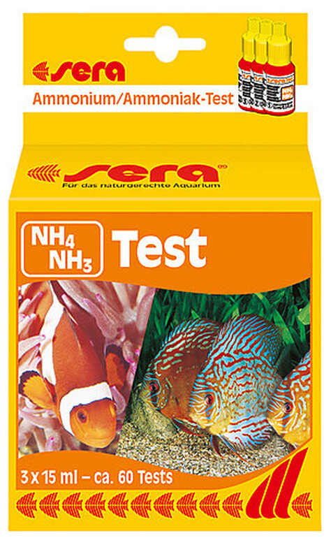 Sera - Test Ammonium et Ammoniaque NH4/NH3 Test pour Aquarium - 3x15ml image number null
