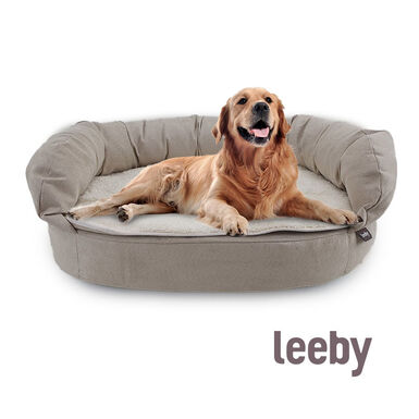Leeby - Sofa Orthopédique Marron pour Chiens