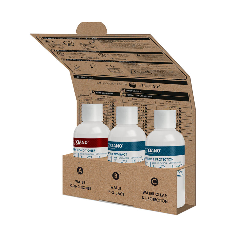 Ciano - Pack Water Care pour Entretien Aquarium - 3x100ml Image numéro 8 Ciano - Pack Water Care pour Entretien Aquarium - 3x100ml Image numéro 8