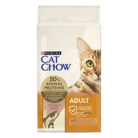 Cat Chow - Croquettes Adult Riche en Saumon pour Chats - 10Kg