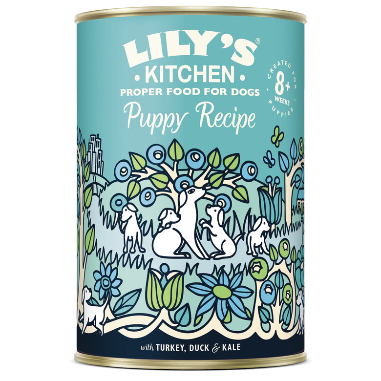 Lily's Kitchen - Recette Puppy Dinde Canard Chou pour Chiot - 400g Image numéro 1 Lily's Kitchen - Recette Puppy Dinde Canard Chou pour Chiot - 400g Image numéro 1