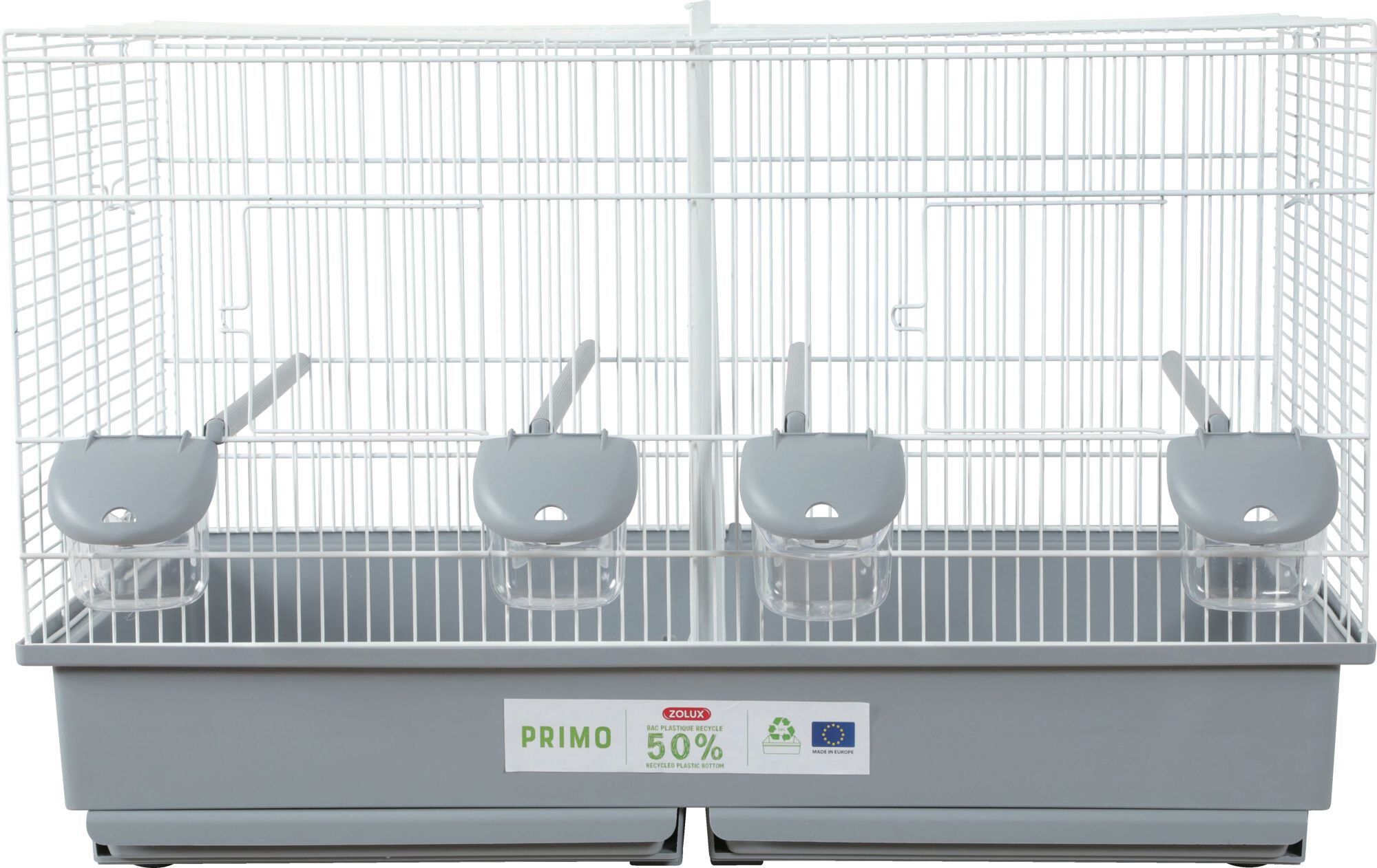 Zolux - Cage Primo Cati Blanc et Gris pour Oiseaux - 67cm Image num&eacute;ro 1