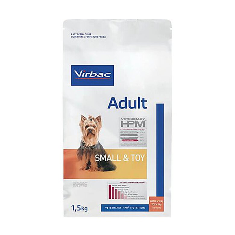 Virbac - Croquettes Veterinary HPM Adult Small & Toy Dog pour Chiens - 1.5Kg image number null