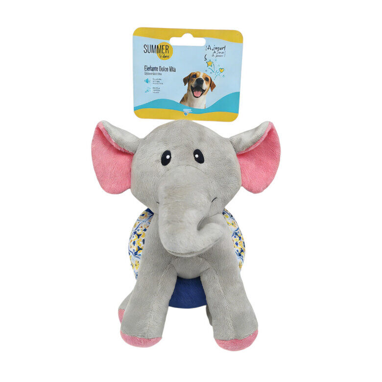 Summer Vibes - Peluche El&eacute;phant Dolce Vita pour Chiens - 27cm Image num&eacute;ro 3