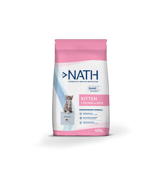 Nath - Croquettes Kitten au Poulet et Riz pour Chaton - 400g