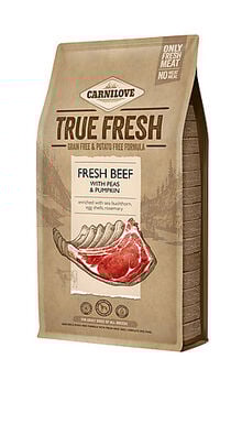 Carnilove - Croquettes True Fresh Adult au Bœuf pour Chiens - 4Kg
