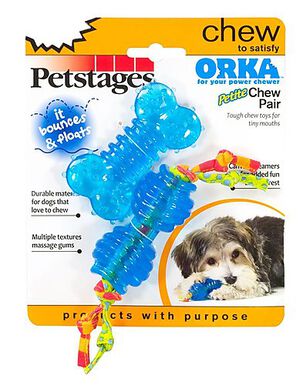 Petstages - Jouets ORKA Ultra Mini Chew Pack pour Chien - x2
