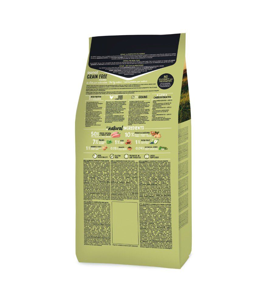 Ownat - Croquettes JUST Grain Free au Poulet pour Chats - 3Kg Image num&eacute;ro 2
